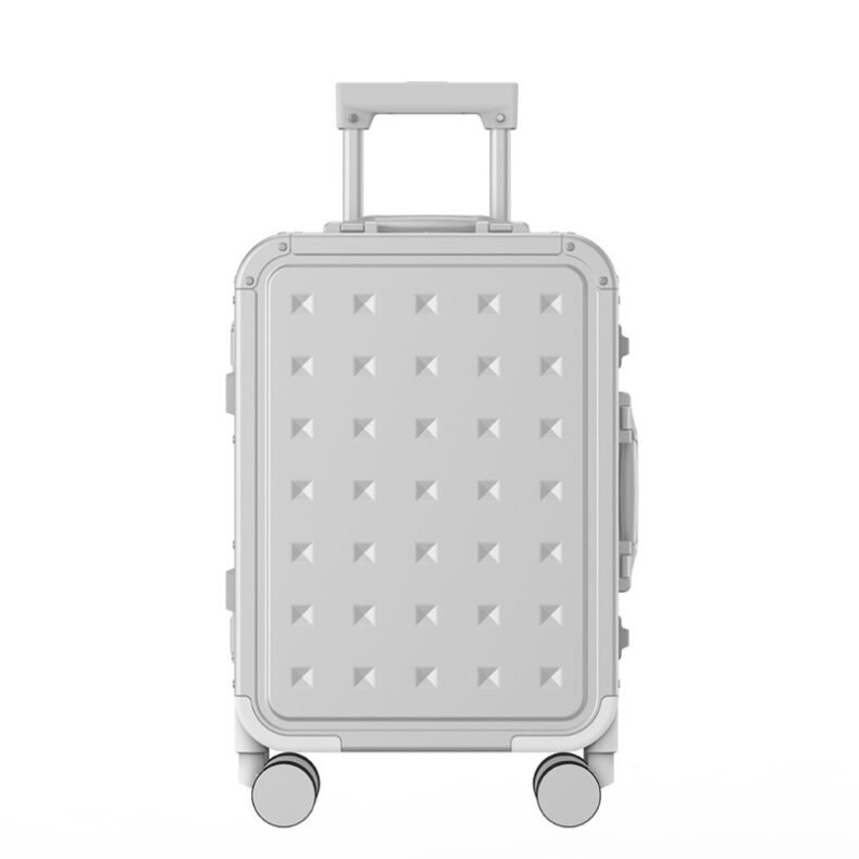Metal suitcase aluminum