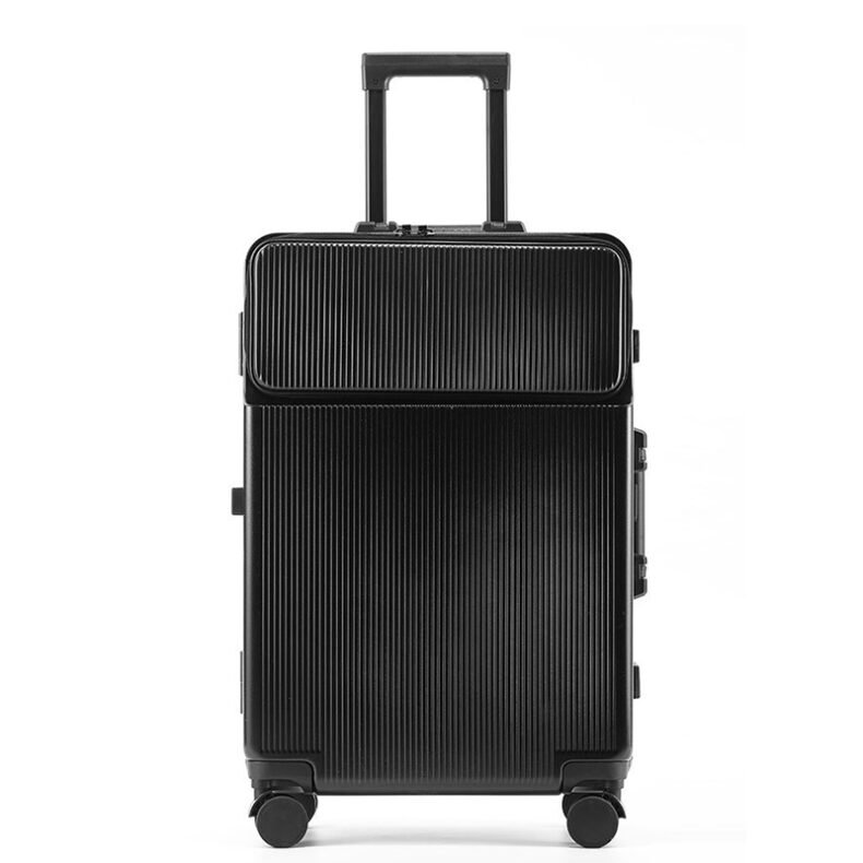 Laptop suitcase front open