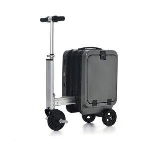 electric cycling suitcase, reusable suitcase, 20 inch front opening cover, boarding password, multi functional suitcase