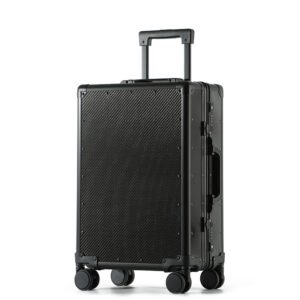brand new all carbon fiber suitcase with ultra light handle shell, high end 20 inch carry on suitcase custom travel case