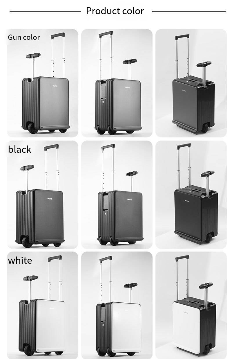 智能电子自行车行李箱，航空认证20英寸旅行行李箱，成人移动旅行行李箱