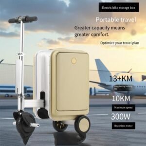 boarding electronic luggage, 20 inch suitcase, children's transportation, password box, smart bicycle travel suitcase