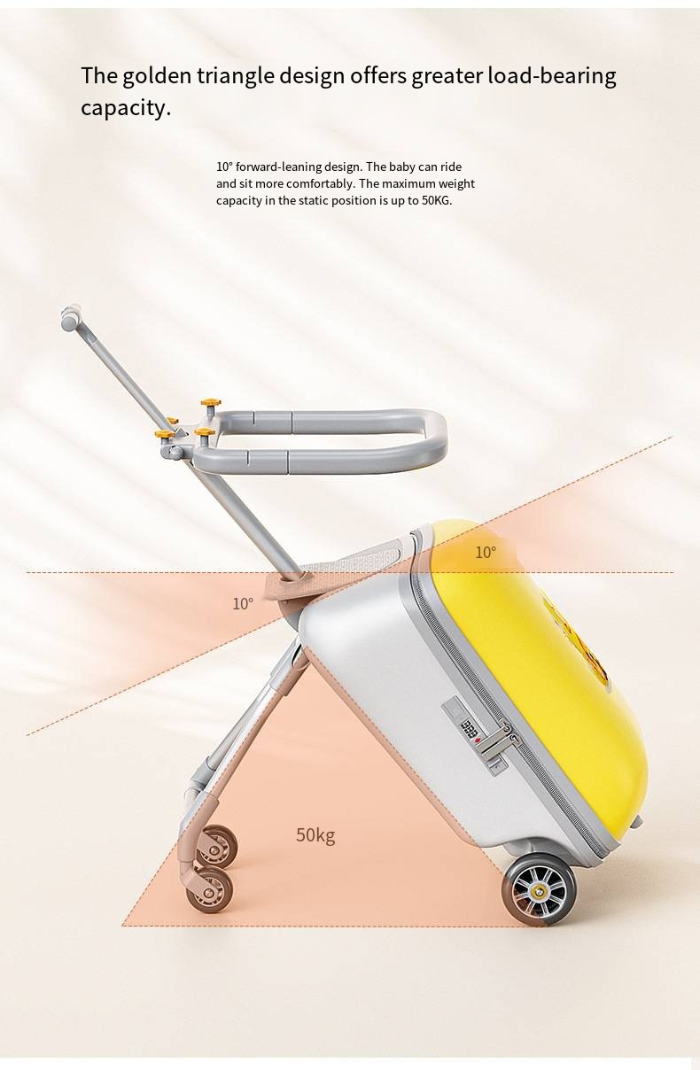 假日旅行儿童推车行李箱，妈妈行李箱，20英寸大容量婴儿登机耐用行李箱