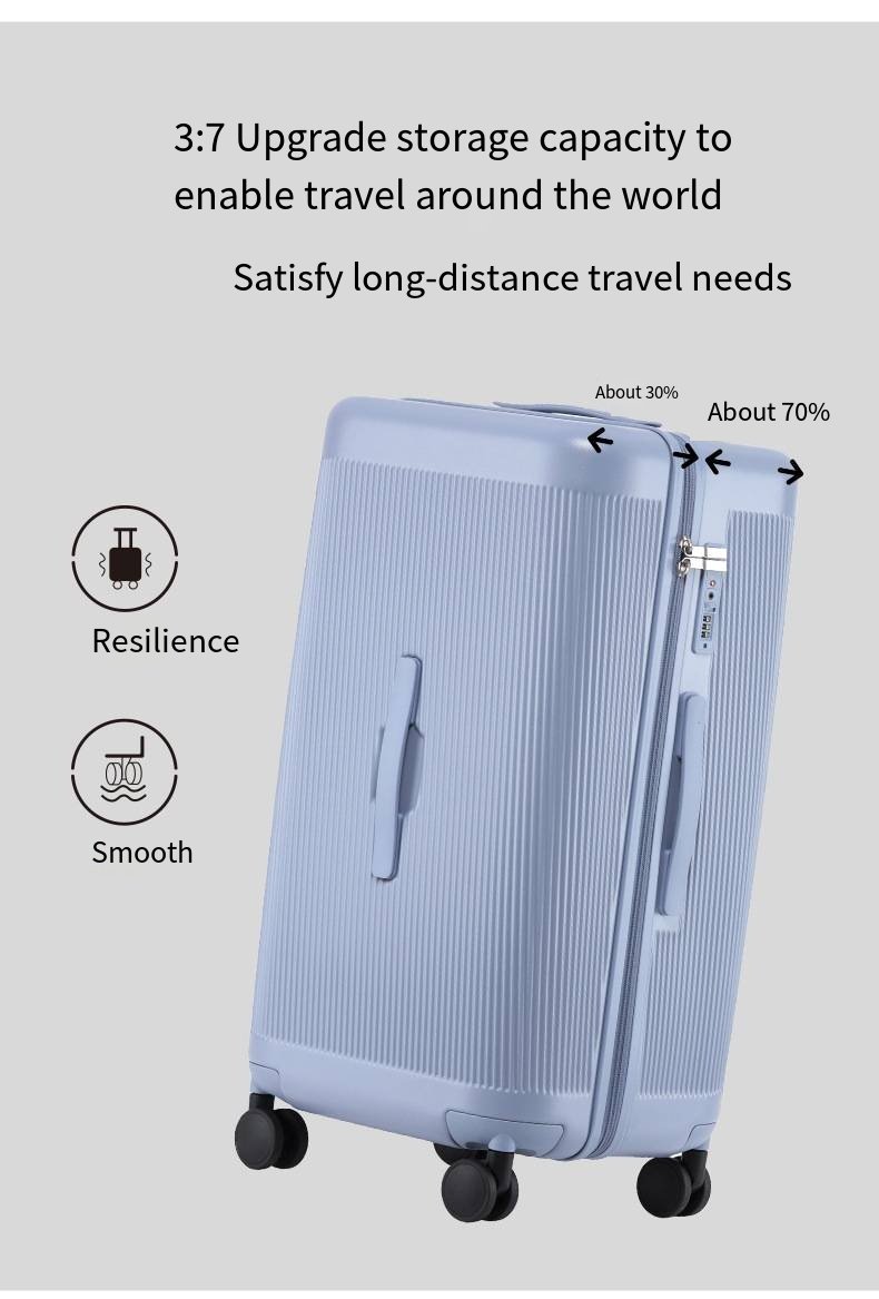 新款大容量行李箱：20英寸登机箱、28英寸加厚拉杆箱、旅行箱和组合箱