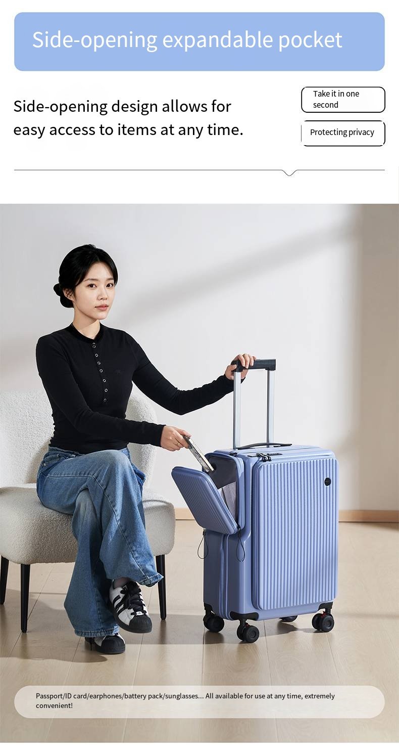 多功能行李箱，可扩展双侧拉杆行李箱，登机箱，大容量拉杆行李箱