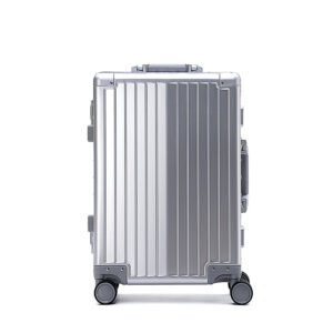 high quality hard shell travel suitcase, silent rotating wheel, aluminum magnesium alloy carry on suitcase