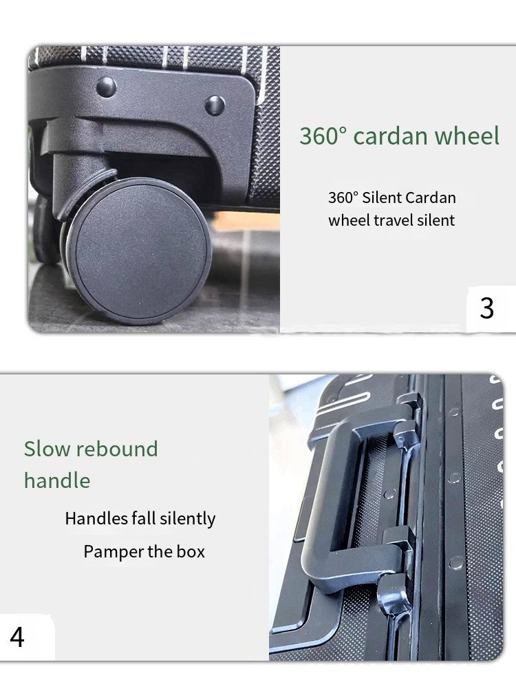 铝镁合金行李箱，菱形图案登机箱，全铝登机密码箱，保险旅行手拉行李箱