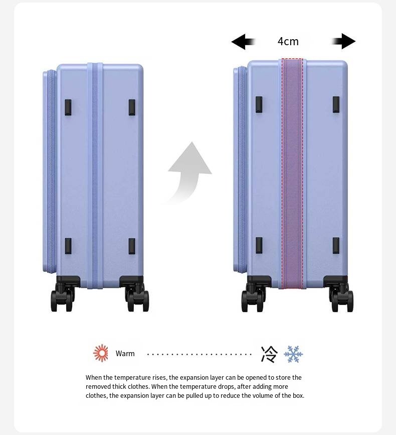 多功能行李箱，可扩展双侧拉杆行李箱，登机箱，大容量拉杆行李箱