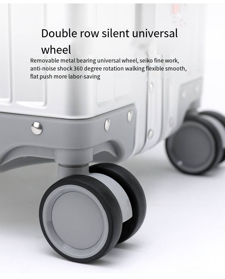 高品质硬壳旅行箱，静音旋转轮，铝镁合金箱