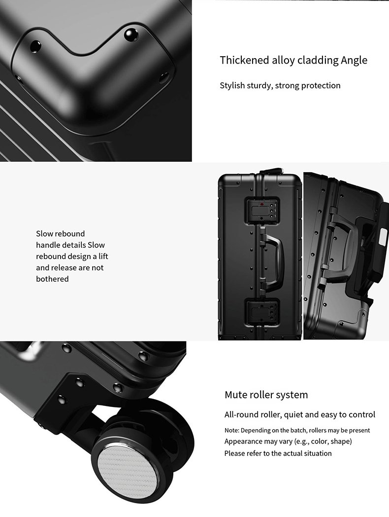 新款时尚铝镁合金商务旅行手提行李箱