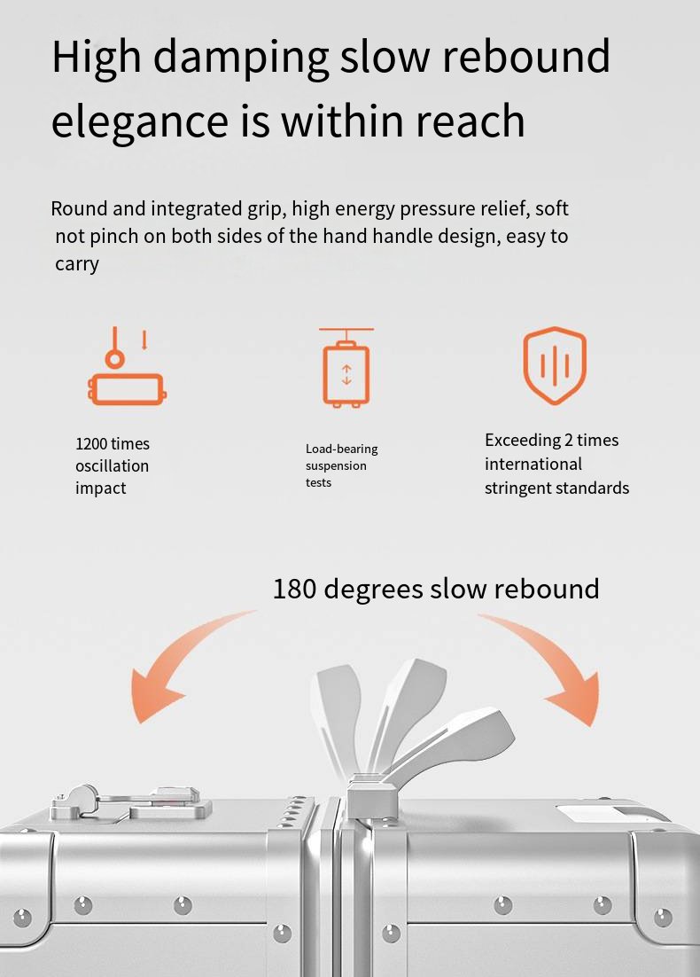 全铝镁合金材质，铝合金框架，带万向轮的行李箱，20英寸高端登机箱，24英寸商务拉杆箱