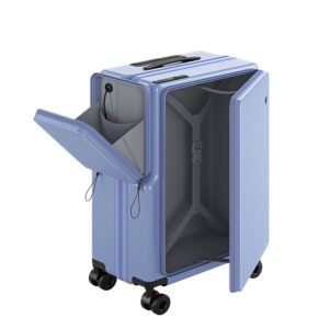 multi functional suitcase, expandable double sided handle suitcase, carry on suitcase, large capacity handle suitcase