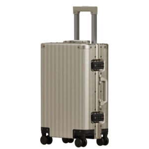 aluminum magnesium alloy luggage, diamond patterned carry on suitcase, all aluminum carry on password case, insurance travel hand pulled suitcase