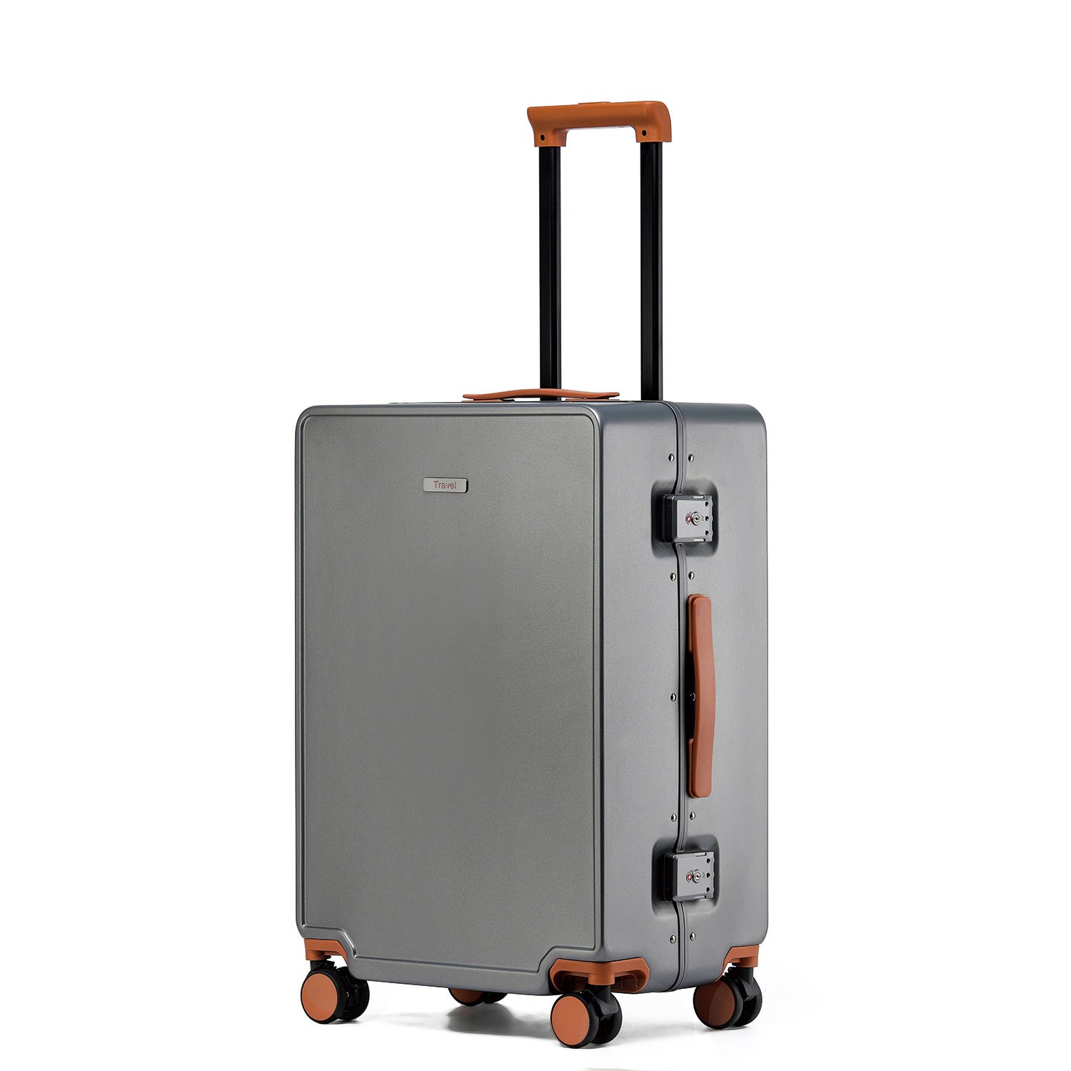 new aluminum frame carry on suitcase, pc suitcase, large capacity trolley case, 20 inch password swivel wheel travel case new aluminum frame carry on suitcase, pc suitcase, large capacity trolley case, 20 inch password swivel wheel travel case