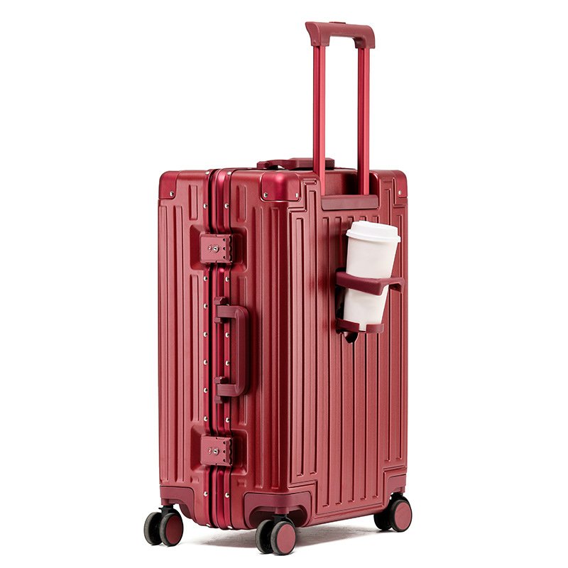 portable travel trolley, rotator wheel, hard aluminum frame, suitcase lock, waterproof and anti theft, cup holder, handle box portable travel trolley, rotator wheel, hard aluminum frame, suitcase lock, waterproof and anti theft, cup holder, handle box
