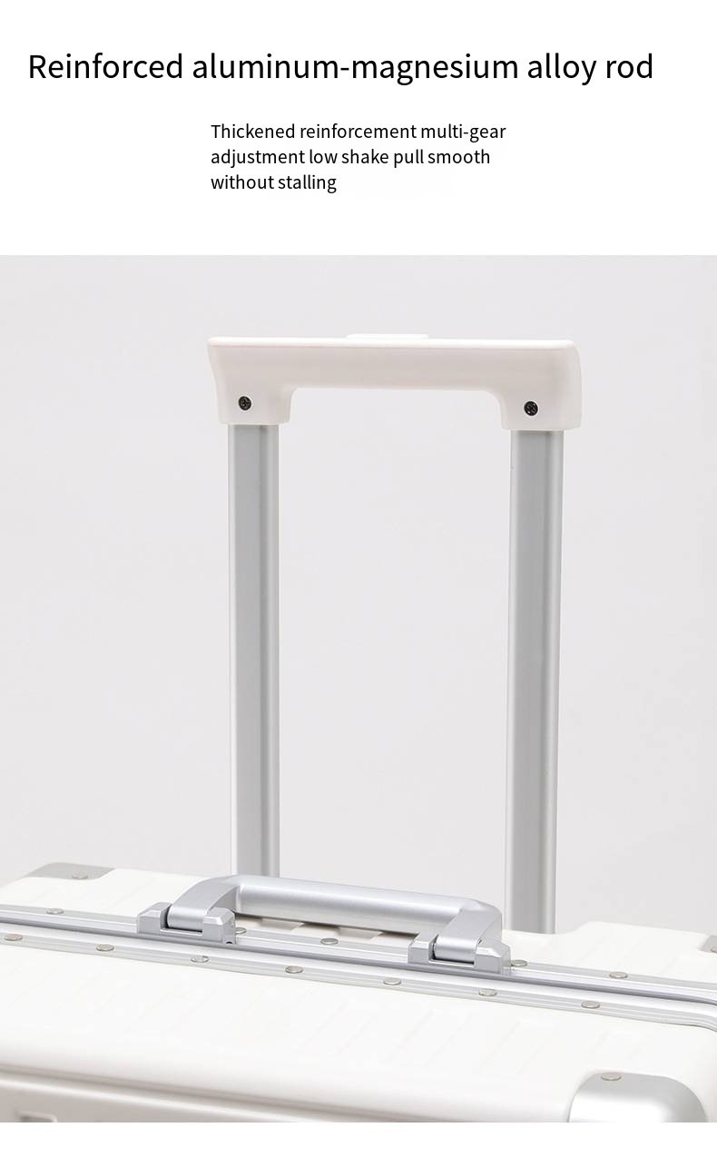 便携式旅行拉杆箱，旋转轮，硬质铝合金框架，行李箱锁，防水防盗，杯架，提手箱