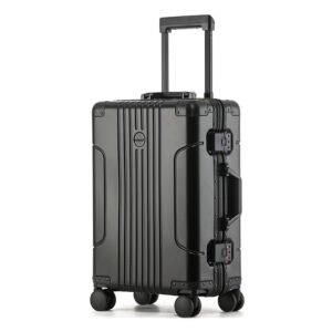 all aluminum magnesium alloy handle cases, metal suitcases, 20 inch carry on suitcases, silent wheel suitcases, password suitcases