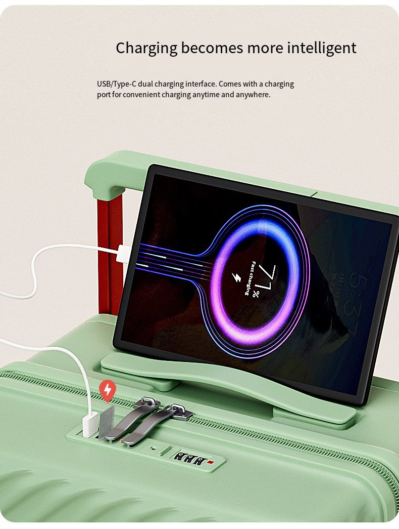 wholesale of wide handle large capacity suitcases, business travel cases and multi functional password carry on cases